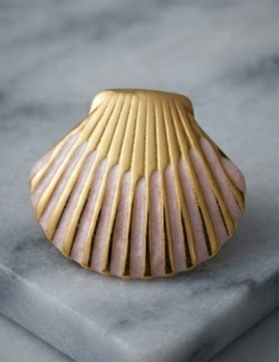 Golden Shell Blush Earrings