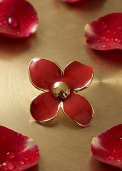 Ruby Bloom Earrings