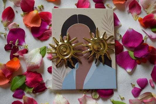 Solaris Spiral Earrings |