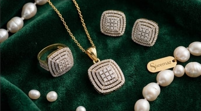 The Royalty Cushion Zirconia Jewelry Set